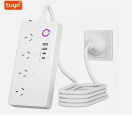 AU WiFi Smart Power Strip with 4 Outlets & 4 USB Ports, Surge Protection