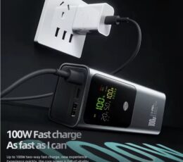 30000mAh 100W USB-C Power Bank Portable Charger LED Display Multi Output