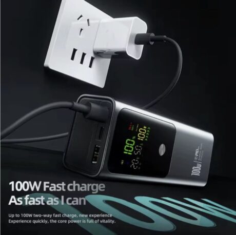 30000mAh 100W USB-C Power Bank Portable Charger LED Display Multi Output